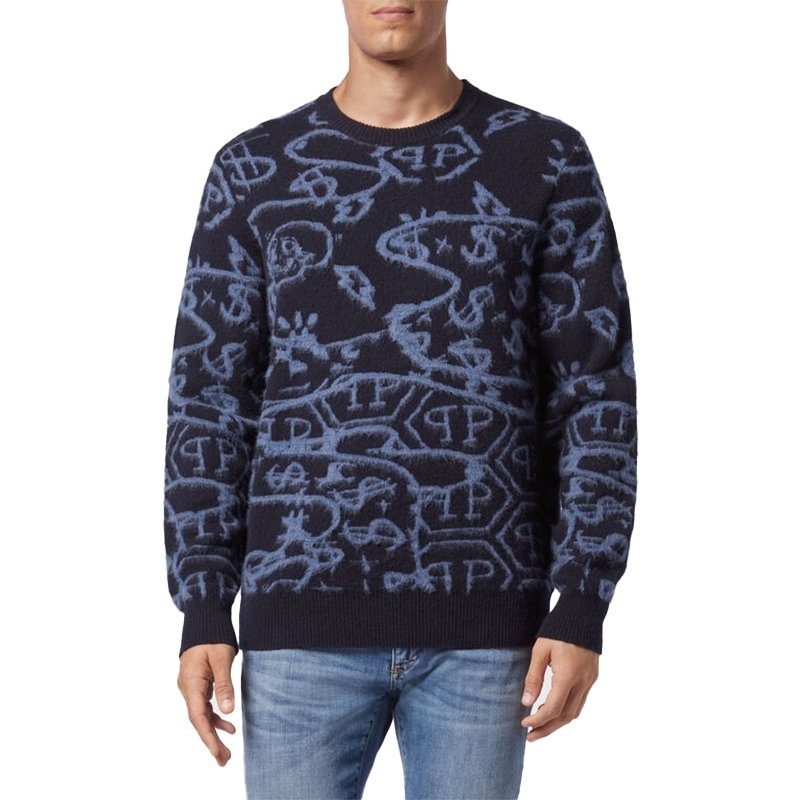 Alphabet Jacquard Mens Pullover Geometric Patterns Men Long Sleeve Custom Mohair Sweater Daily Casual Knitted Sweater for Men – Mens Sweater and Striped Sweater price|S, S/M/L/Customized Size