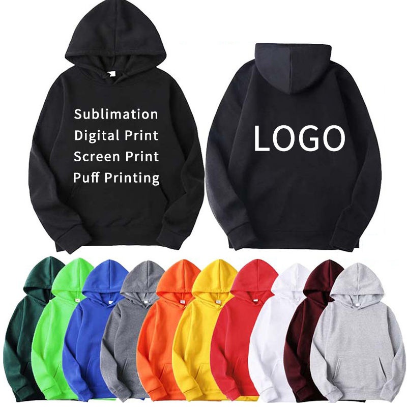 Fashion Casual Custom Logo Hoodie Men Women Sweatshirts 3D Print Oversized USA Size 100% Polyester Sublimation Blank Hoodies – Women Hoodie and Women Sweater price|S