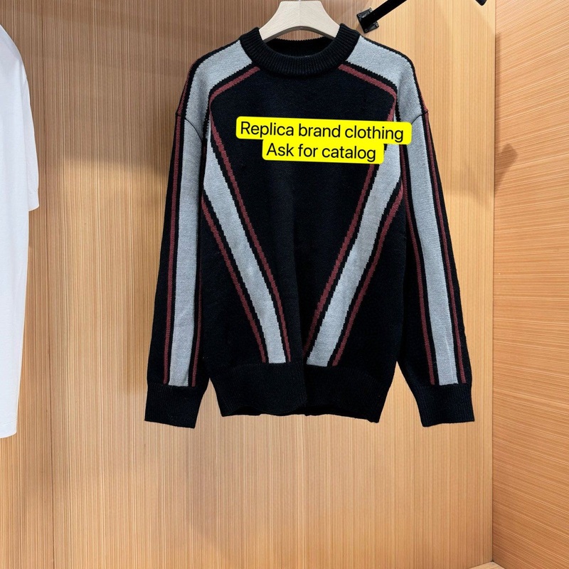 Fashionable Unisex Pullover Replica Sweater with Iconic Logo Detail – Designer Denim Outer Wear and Mens Luxury Clothing price|4XL