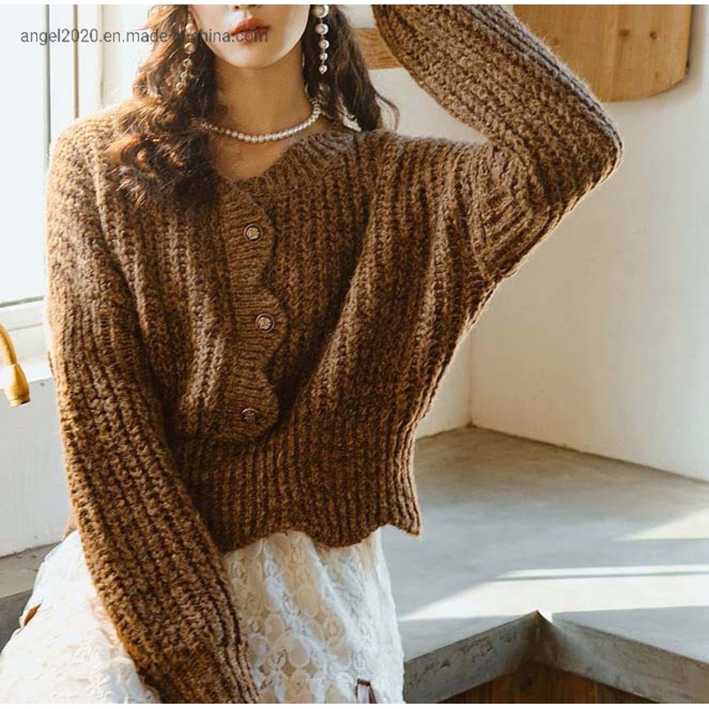 Knitting Wear Ladies Knitted Pullover with Wool Sweaters – Clothes and Fashion price|S
