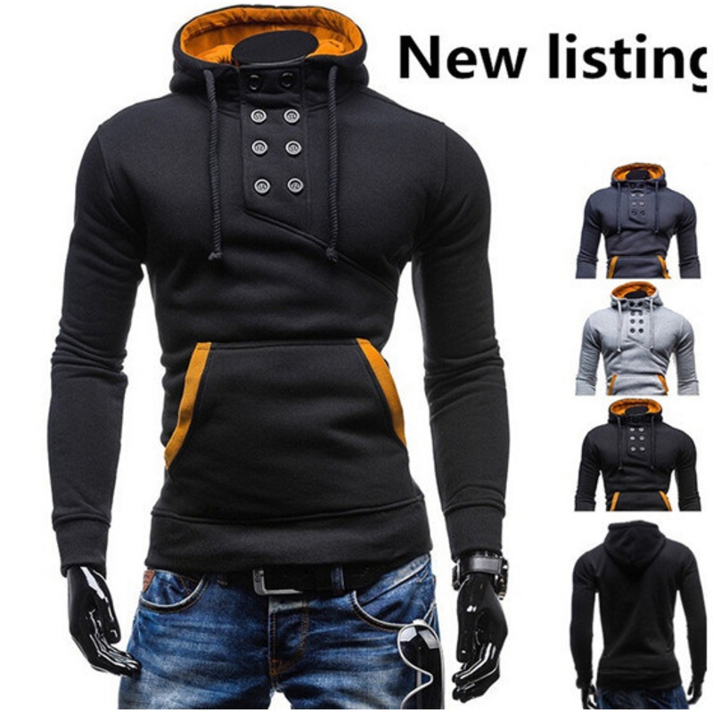 Latest Mens High Quality Double-Breasted Hooded Sweater – Hooded Sweater and Mens Sweaters price|S