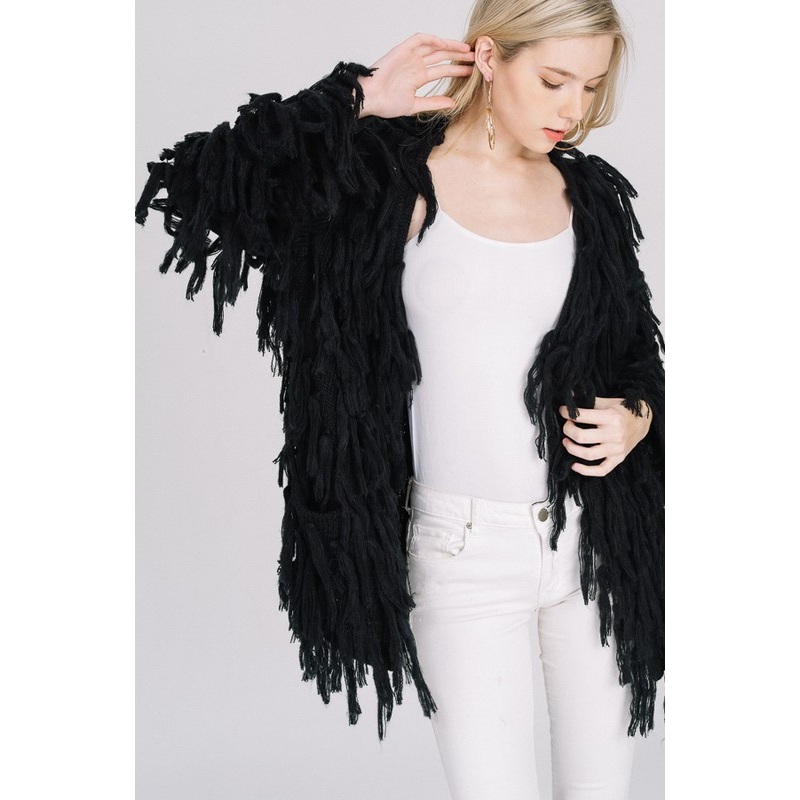 Long Sleeve Handmade Fuzzy Women Cardigan Sweater – Sweater and Cardigan price|S