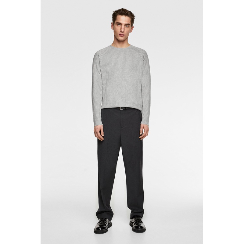 Men 2019 New Fashion Long Sleeve Ribbed Sweater – Dress and Clothes price|S