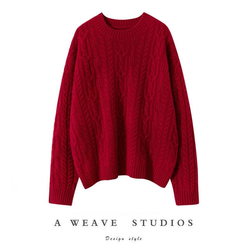 OEM Fall Winter Thicken Women Top Soft Loose Sweater Casual Pure Cashmere Clothing – White and Black price|S-XXXL,Customizable