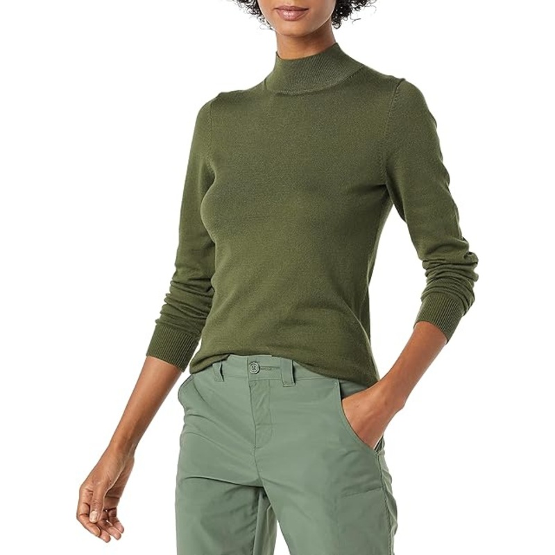 Womens Lightweight Mockneck Jumper (Available in Plus Size) – Knitwear Pullover and Soft Warm price