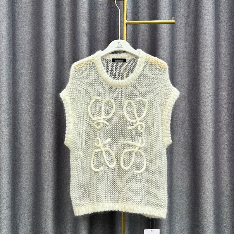 Womens Thin Hollow Knitted Top Sleeveless Pullover Fashion Clothes Women Sweater – Customized Factory Sweaters and Womens Mesh Pullover Sweater price|Free Size