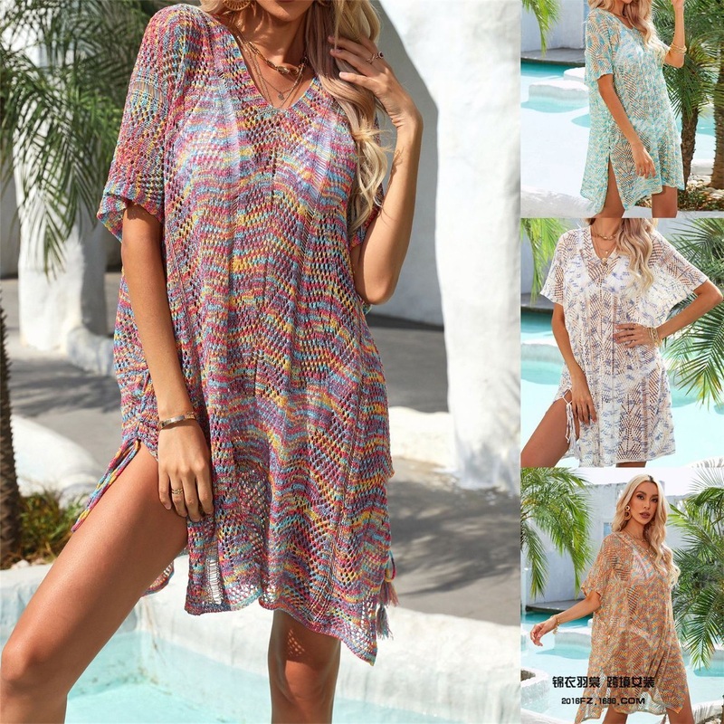 Custom Summer New Women Sexy Backless Beach Hollowed out Knitted Bikini Plain Smock Skirt – Hoodies and Sweater price|S