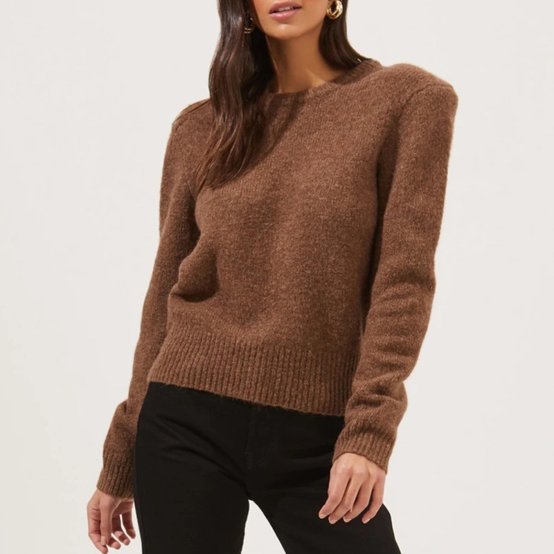 Fall Winter Cotton Sweater New Female Slim Fit Pullover Solid Color Knitted Sweater Women Sweaters – Sexy Winter Sweater and Custom Knitted Sweaters price|S