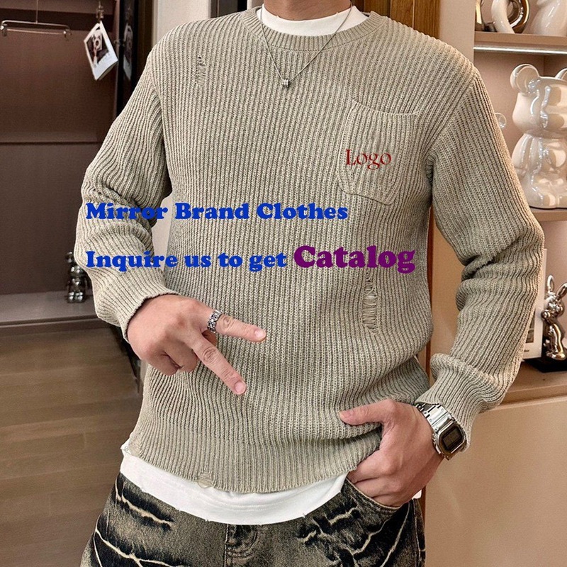 Fashion Luxury Brand 1: 1 Youthful and Stylish Mens Knit Sweater for Fall/Winter – Designer Denim Outer Wear and Mens Luxury Clothing price|2XL