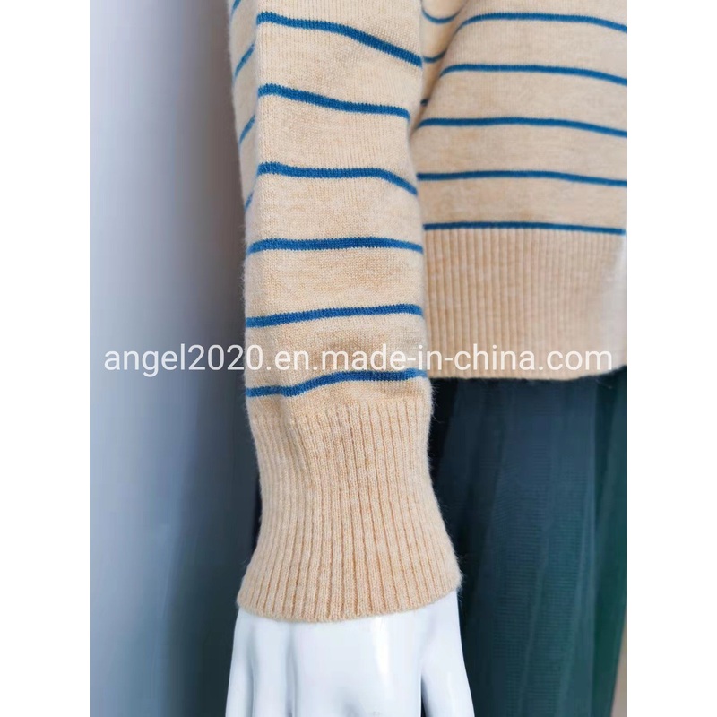 Garments Buyers Ladies Knitted Strips Tops of Ak210650 – Sweatsirts and Tops price|S