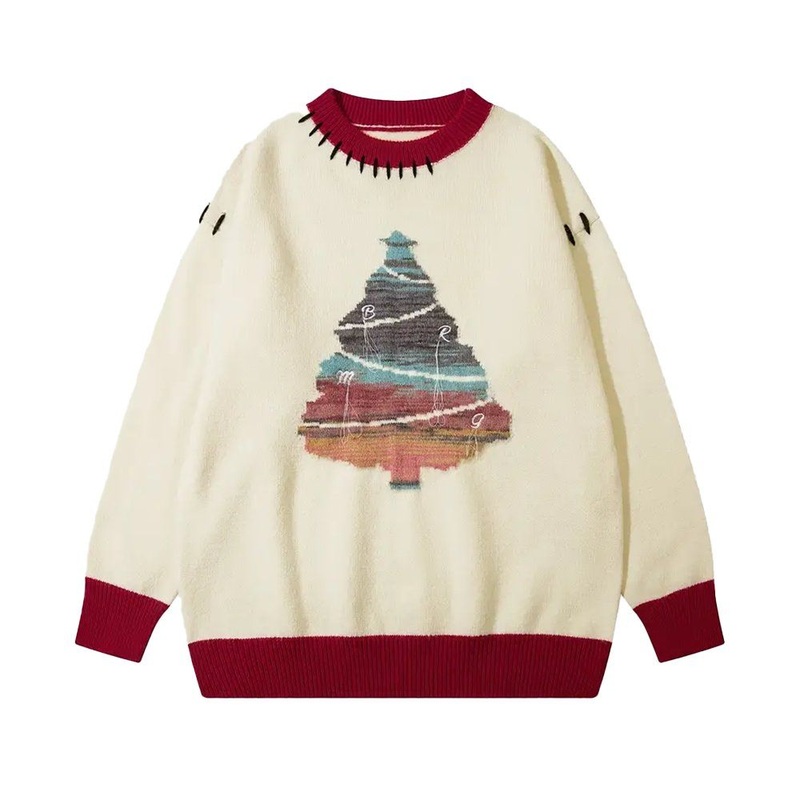 Holiday Sweater Wholesale Fashion Unisex Pullover Knitted Jacquard Christmas Sweater – Customized Factory Sweaters and Holiday Sweater Wholesale price|S/M/L/Customized Size