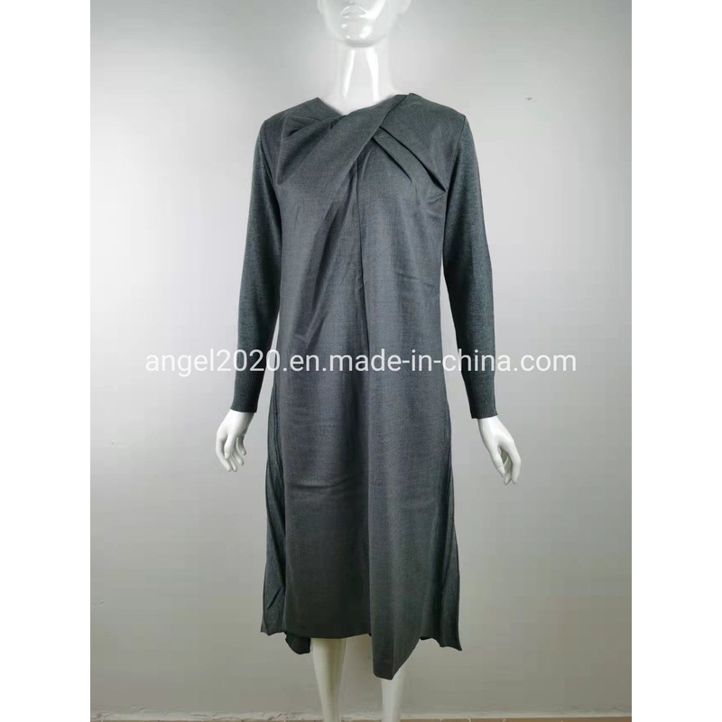 Knitted Knitwear Ladies Knitted Long Dress Akcw317 – Sweatsirts and Dress price|L