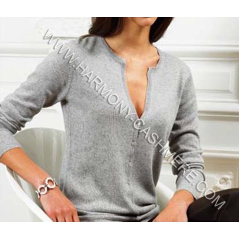 Ladies Crew Neck Cashmere Cardigan (HM-SW09007) – Cashmere Cardigan and Cashmere price|M, L, XL