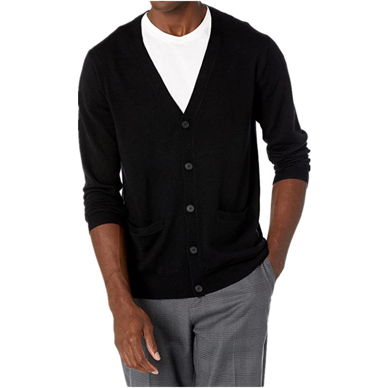 Lightweight Cardign Sweater for Men of Merino Wool Clothes – Thermal and Merino Wool price|S