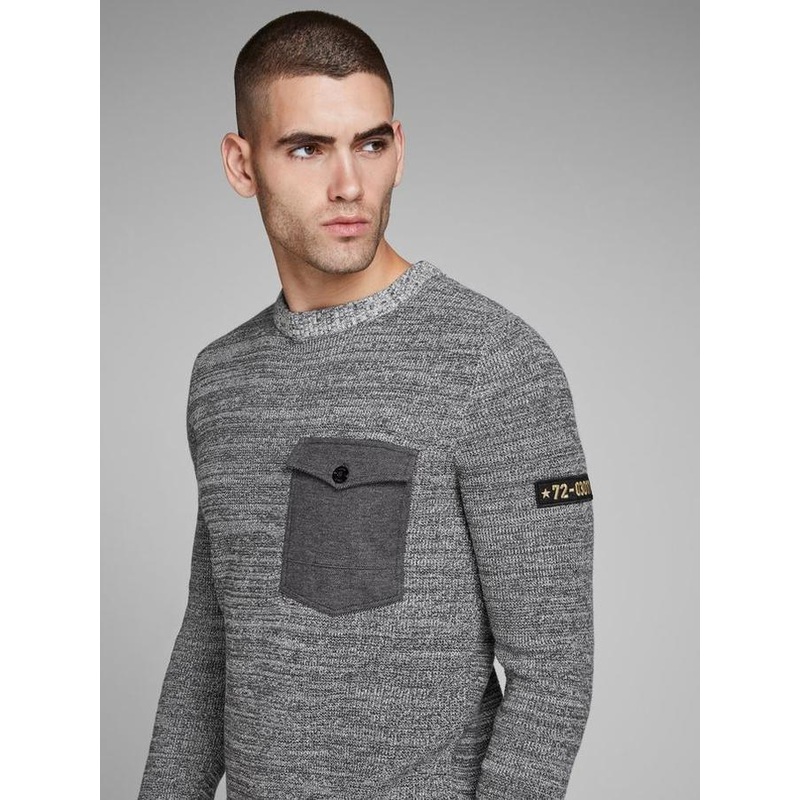 Men Round Neck Long Sleeve Fashion Sweater Pullover – Dress and Clothes price|S, as Your Size Spec.