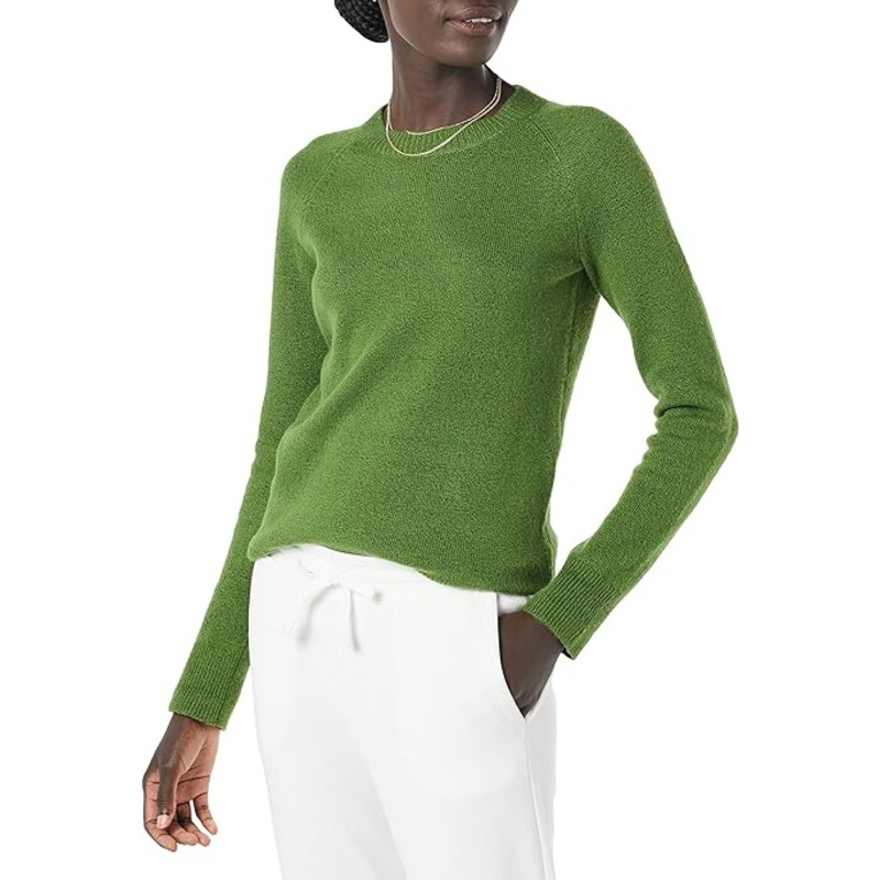 Womens Classic-Fit Soft Touch Long-Sleeve Crewneck Jumper – Knitwear Pullover and Soft Warm price|M