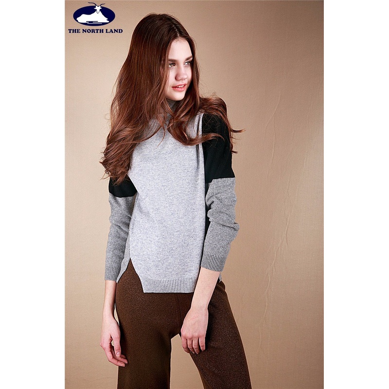 Cashmere Blocked Pullover Women Sweater-Cashmere Sweater – Cashmere Sweater and Sweater price|S