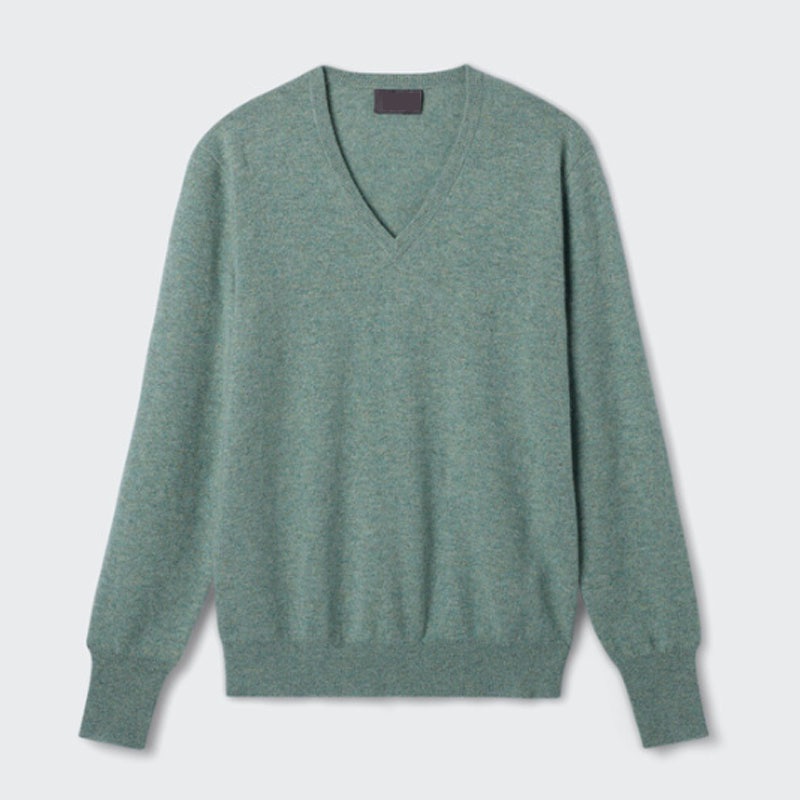 Fashion Clothing 100% Cashmere V-Neck Men Pullover Sweater Knitted Apparel – Sweater and Pullover price|S