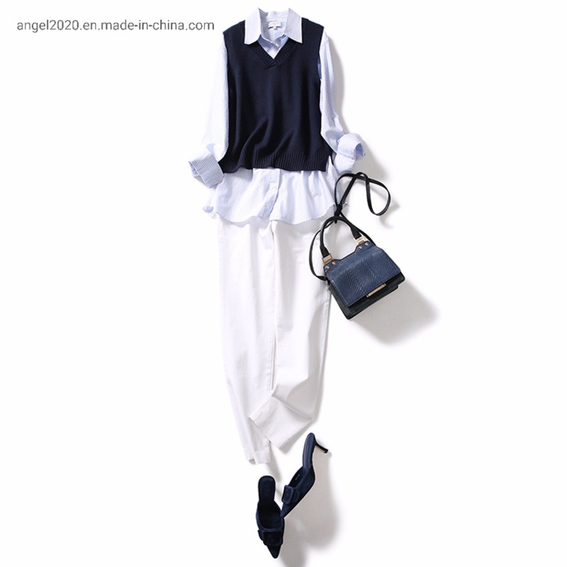 Fashion Ladies Knitted Vest with Wool Sweaters – Clothes and Fashion price|S