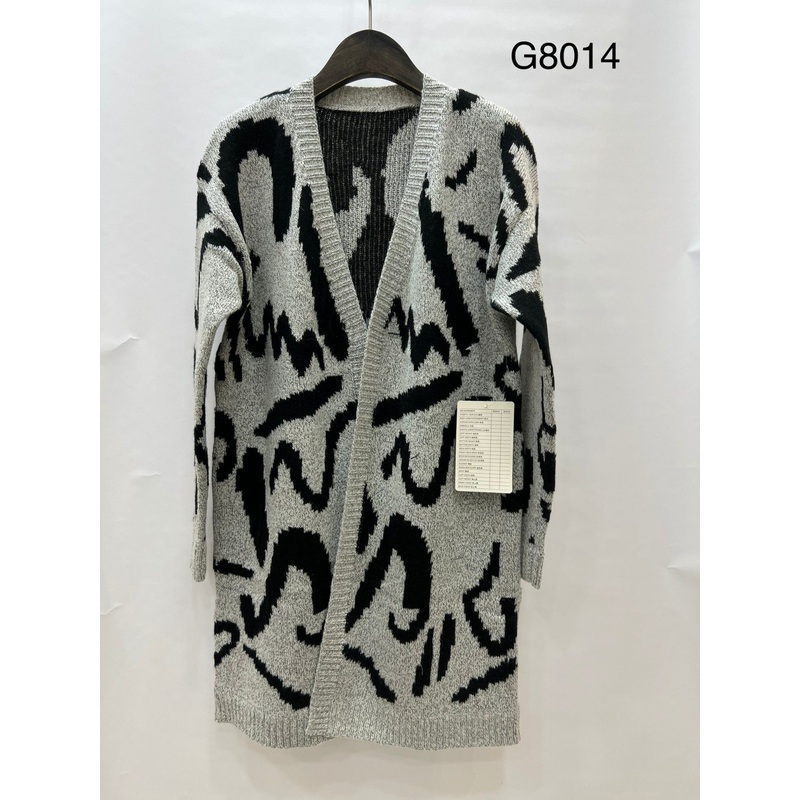 Fashion Women Pocket Cardigans Polyester Ladies Knit Long Cardigan with Stripe – Cardigan and Knitted Cardigan price|S