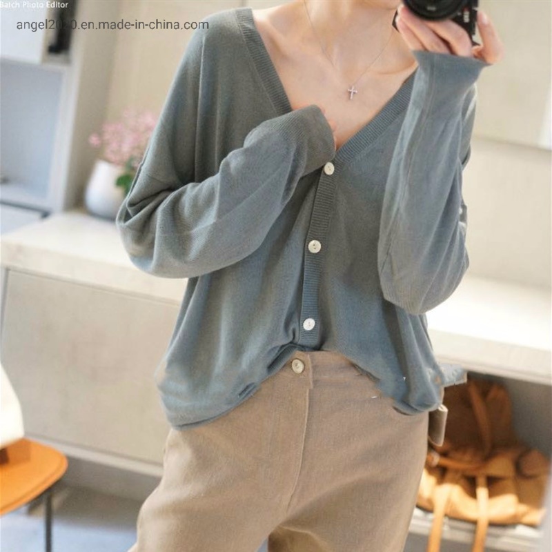 Knitting Wear Ladies Knitted Cardigan with Wool Sweaters – Clothes and Fashion price|S