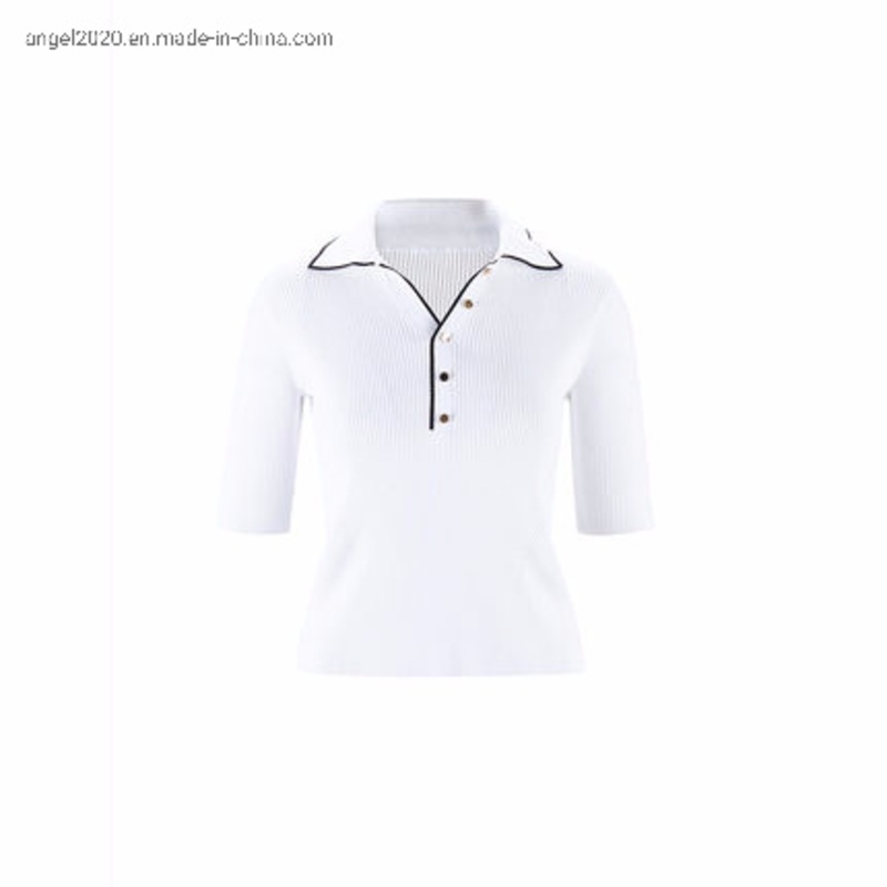 Knitting Wear Ladies Knitted Tops with Rayon Nylon Sweaters – Clothes and Fashion price|S