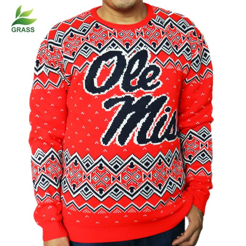Low MOQ Red Custom Men Christmas Ugly Pullover Sweater – Christmas Sweater and Sweaters price|S, S M L XL XXL 2XL 3XL 4XL