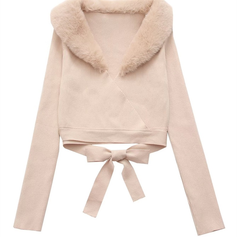 Pb&Za Womens Clothing Wholesale European and American Style Fur Collar Sweaters – Designer Sweater and Sweaters for Women price|S, S . M