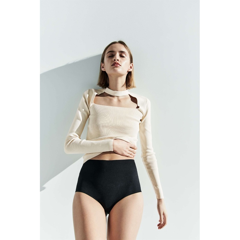 Spring Sexy Kniwear Women Tight Hollow out Fashion Neck Sweater – Short Sweater and Sexy Knitwear price|S