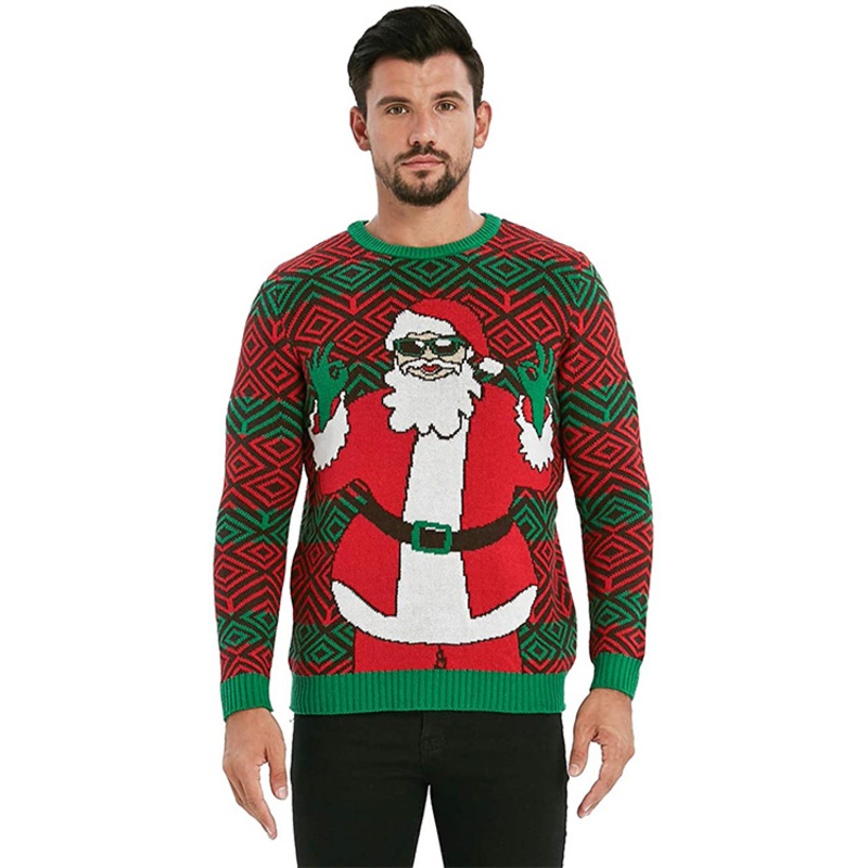 Unisex Ugly Christmas Snowman Sweater Pullover for Home Xmas Party – Christmas Pullover and Party Knit Pullover price|S
