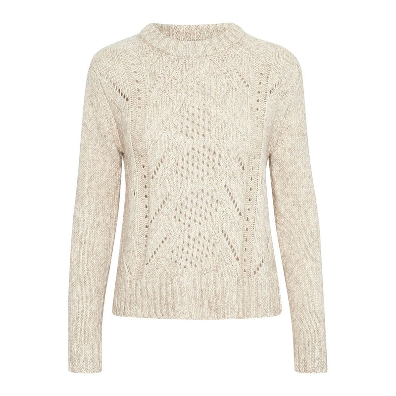 Whisper White Melange Pullover Sweater Warm Sweater for Winter – Knitwear Clothes and Knitting Pullover Sweater price|S