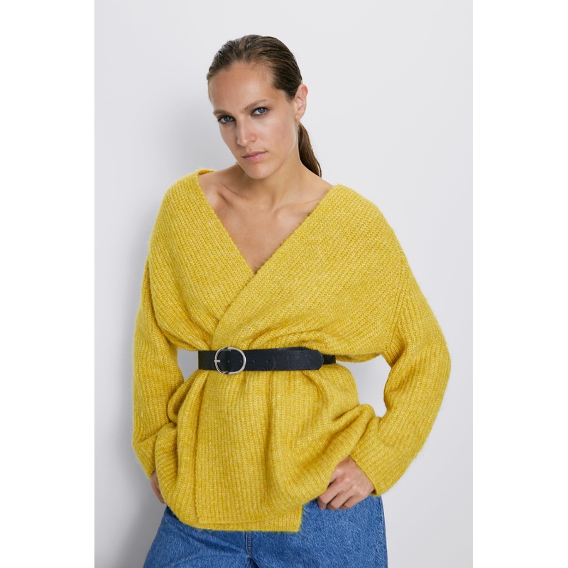 Women Fashion Knitted Sweater with Long Sleeve and Buttons – Dress and Clothes price|S