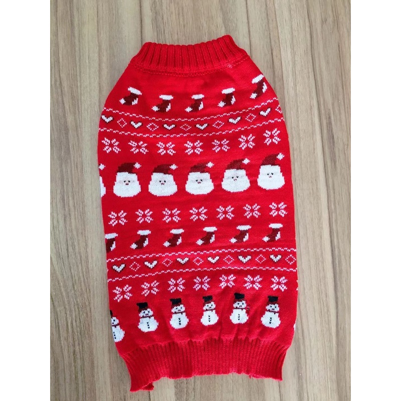 2022 Christmas Fashion Knitted Jacquard Patterned Cartoon Sweater Cloth for Dogs and Cats – Dogs Cloth and Dogs Sweater price|S