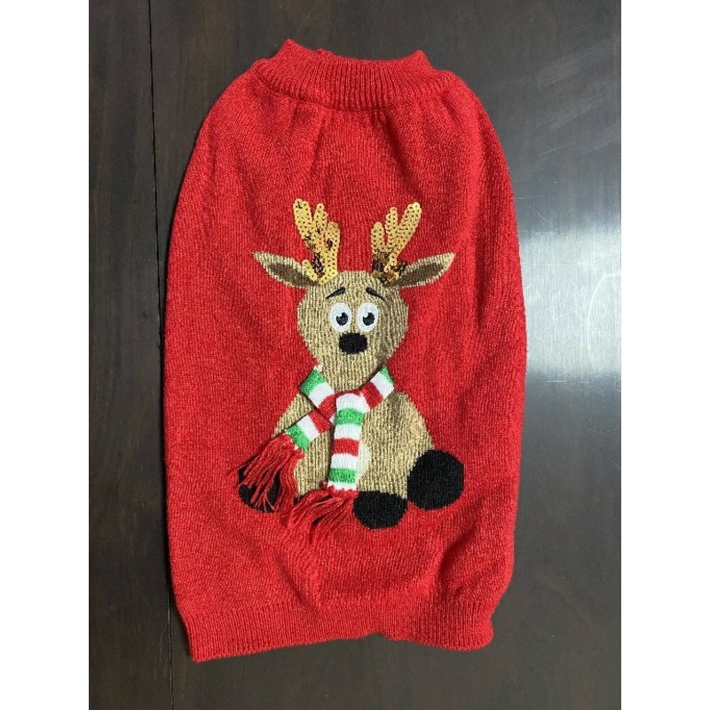 2022 Christmas Style Fashion Cartoon Patterned Jacquard Knitted Dogs and Cats Sweater Cloth – Dogs Cloth and Dogs Sweater price|S