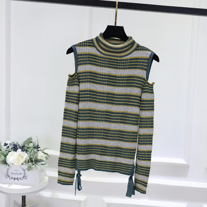 an off-The-Shoulder, Slim-Fitting Women`S Sweater for Spring and Autumn – Pullovers and Sweater price|S