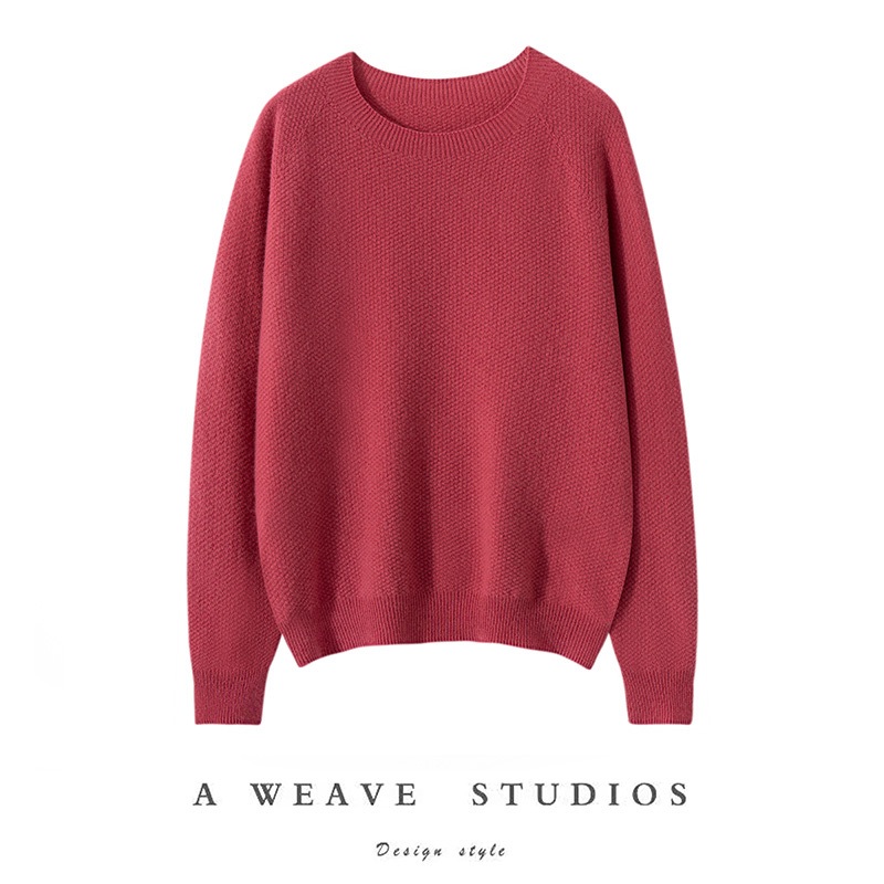 Candy Color Customizable Various Colors Ladys Loose Sweater for Fall Winter Fashion Pullover – White and Black price|S-XXXL,Customizable
