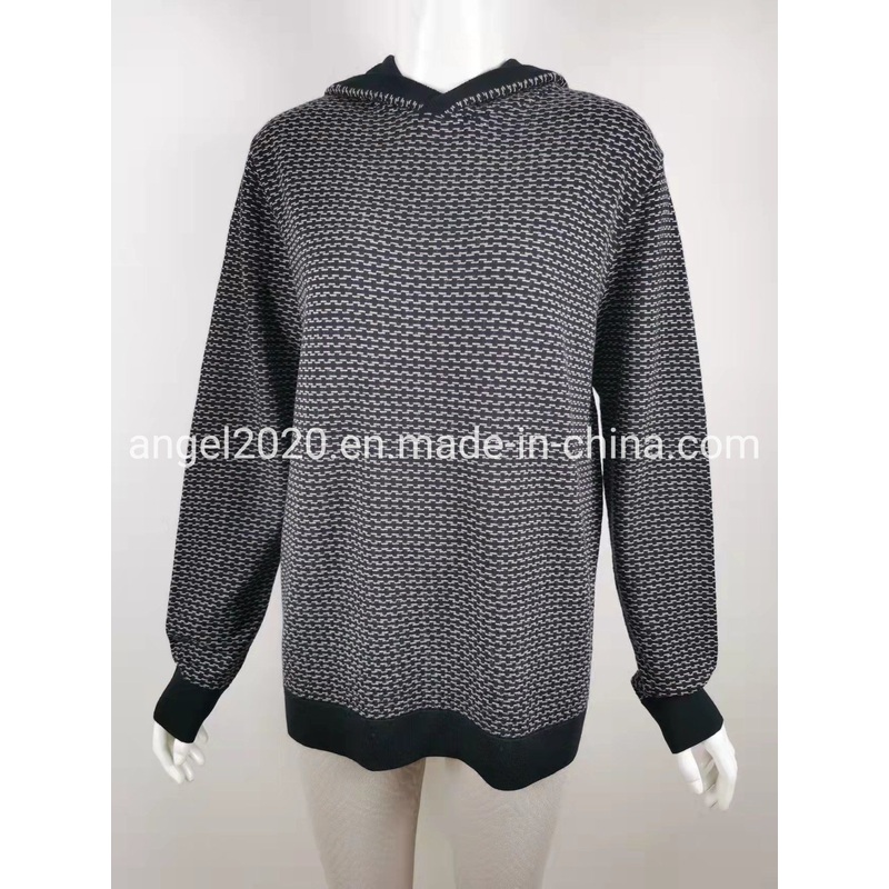 Custom Knitting Sweater Mens Jacquard with Hood Tops Knitwear Hoodie – Sweaters and Christmas Jumper price|S