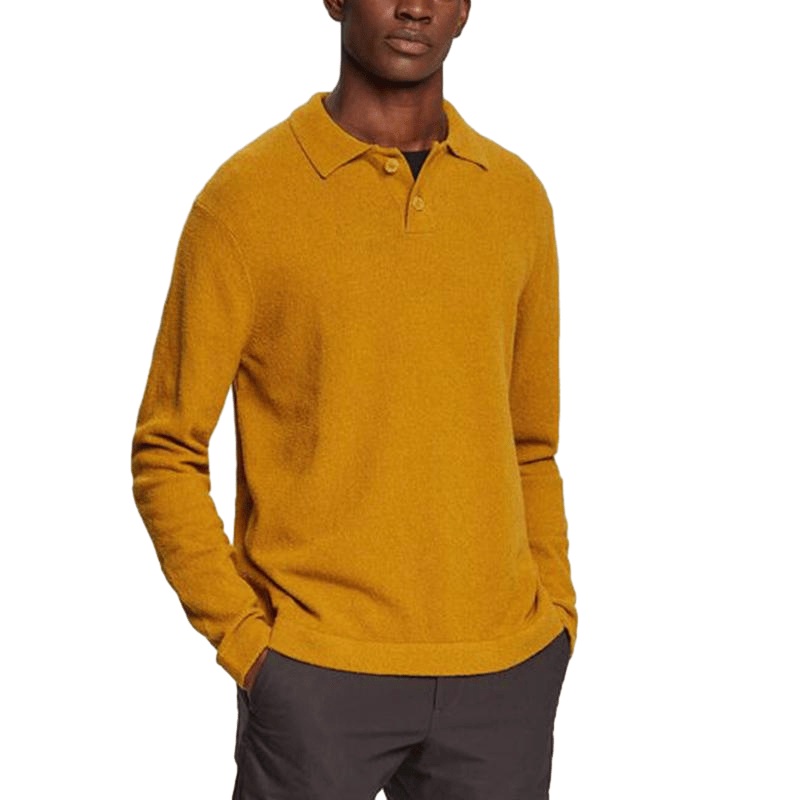 Loose Polo Knitwear Button-Down Collar Neck Sweater for Men Pullover Jumper – Autumn Sweater Men and Casual Knitwear Pullover price|S, S/M/L/Customized Size