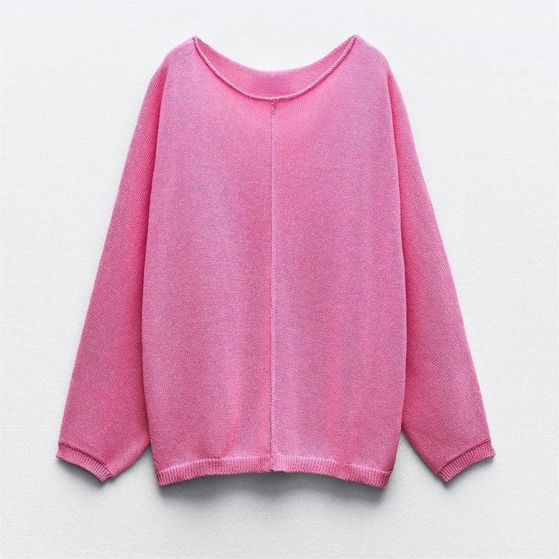 Wholesale Clothes Solid Color Crew Neck Ladies Knitwear Pullover Women Sweater – Women Sweater and Ladies Sweater Pattern price|S/M/L/Customized Size