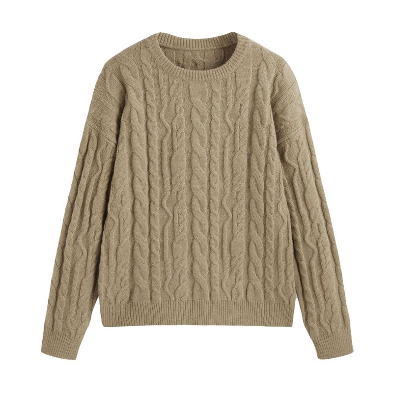 Wholesale Winter Womens Clothing Factory Custom Crew Neck Pullover Casual Sweater – OEM Womens Sweater and Womens Winter Sweater price|S/M/L/Customized Size