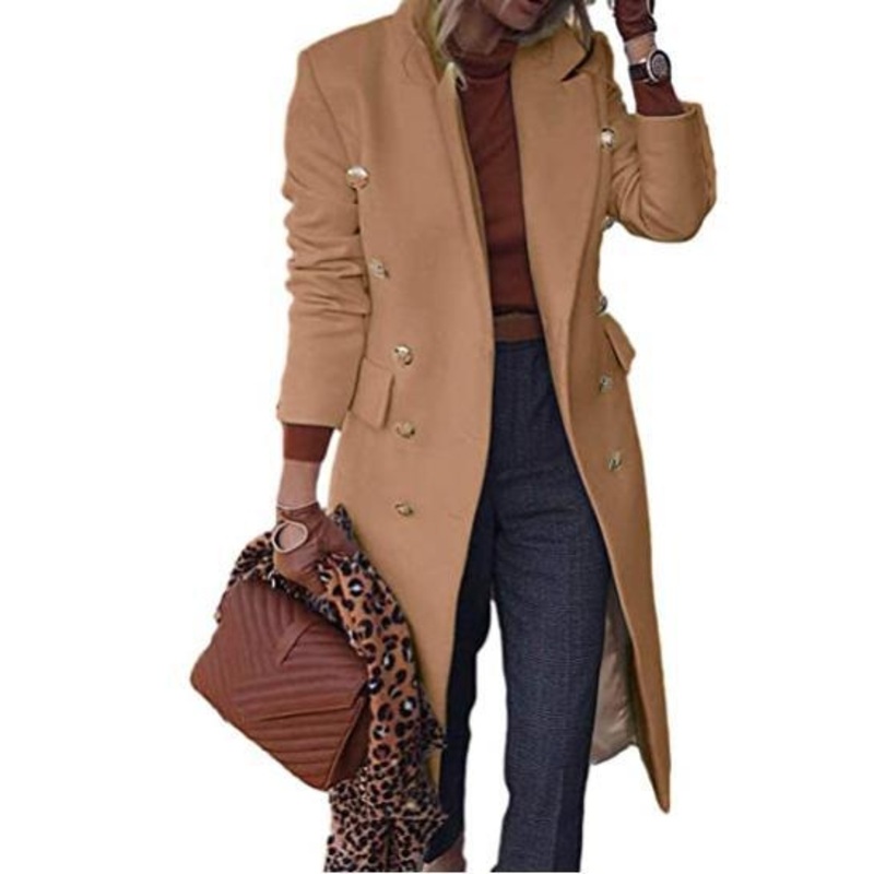Wholesale Womens Solid Color MIDI Coat – Cashmere Coat and Ladies Coat price|S