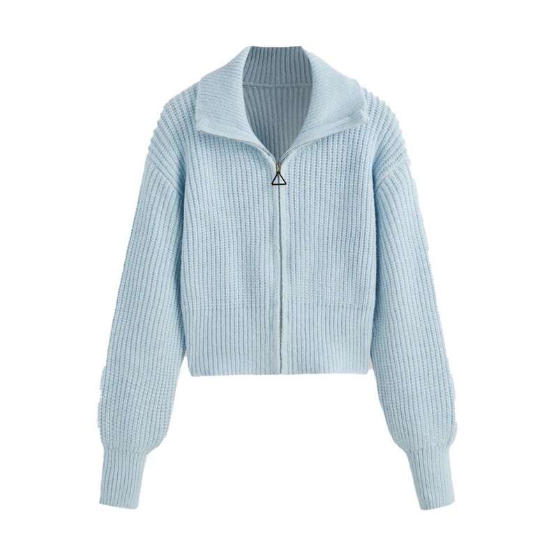 Winter Warm Pullover Womens Solid Colour Knitted Long Sleeve Sweater Zip Cardigan – Women Sweater and Ladies Sweater Pattern price|S/M/L/Customized Size