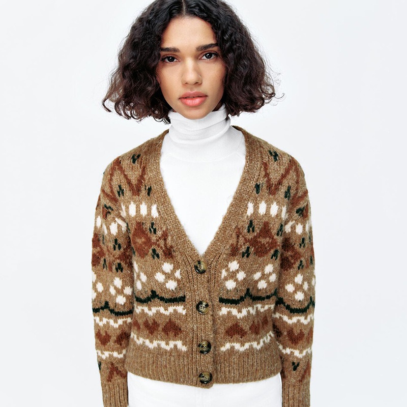 Women Custom China Sweater Manufacuturer Black Plus Size Patchwork Long Chunky Knitted Men Children Girl Boy Fashion Christmas Wool Mohair Cardigan – Anderson Cardigan and Black Cardigan price|S