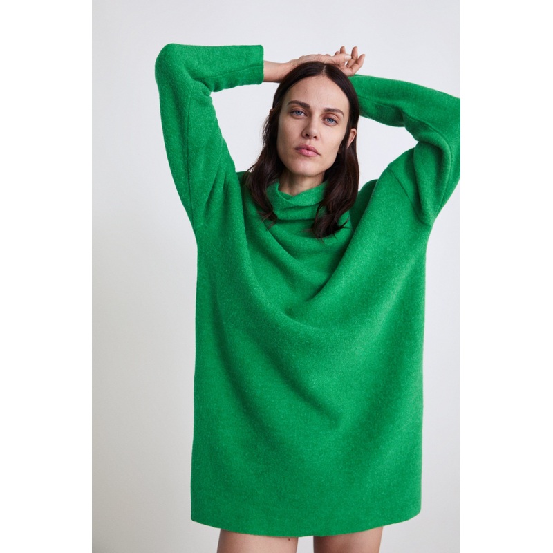 Women Fashion Round Neck Long Sleep Customized Sweater Dress – Fashion Dress and Ladies Dress price|S