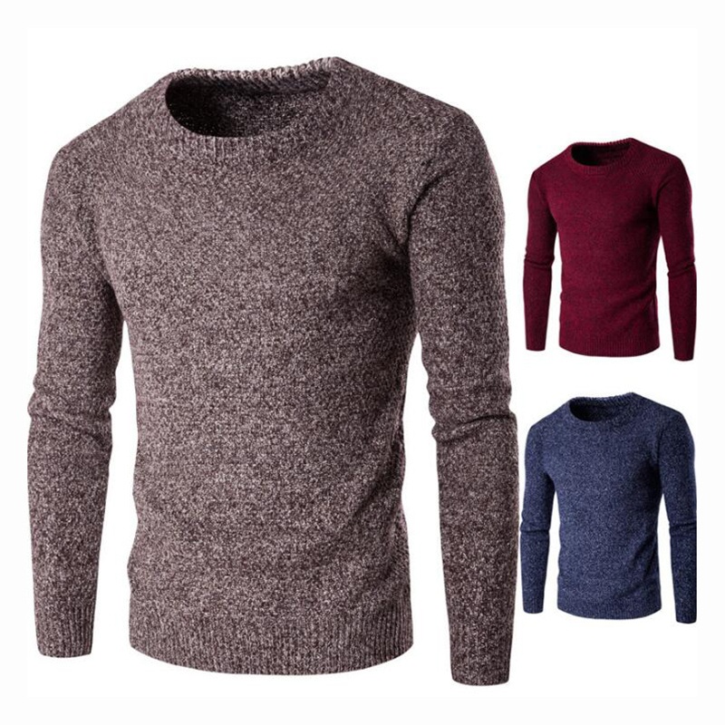 Casual O-Neck Plain Slim Autumn Mens Thicken Knitwear Pullovers Sweaters – Autumn Winter Sweater Top and Sweater Pullover price|S, M, L, XL, 2XL