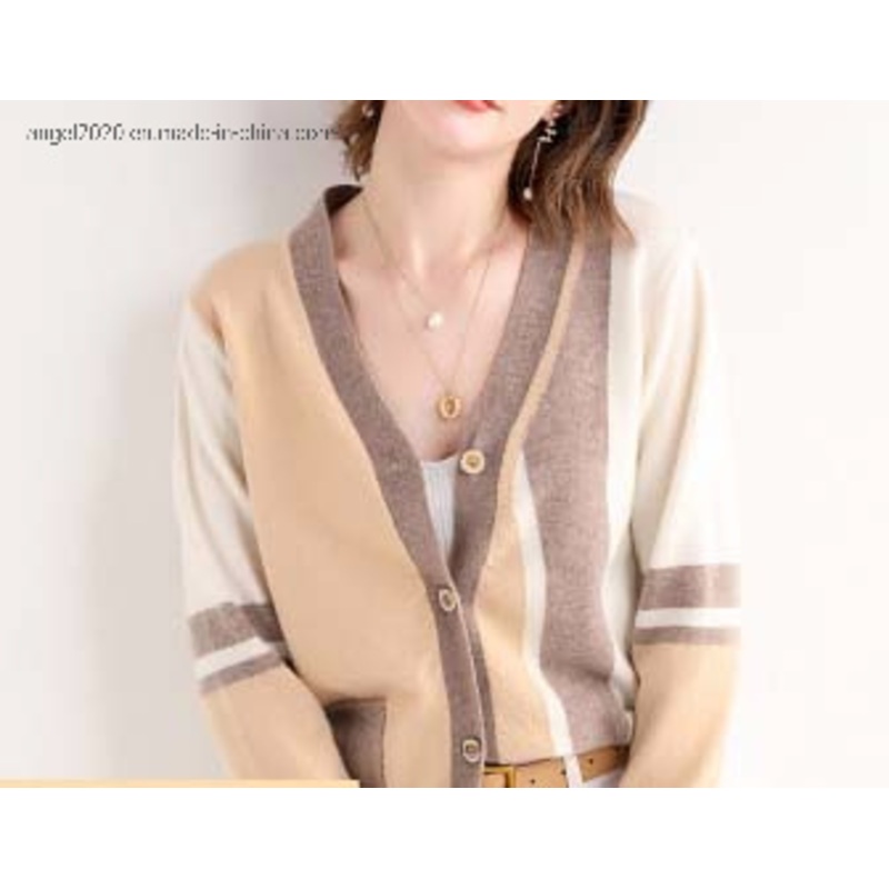 Clothing Ladies Knitted Cardigan with Wool Sweaters – Clothes and Fashion price|S