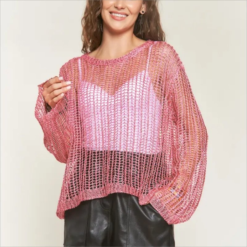 Custom Skeleton Sweater for Women Summer Thin Knit Short Top Y2K Cowl Fishing Net Sweater Vintage Long Sleeve Womens Pullover – Ladies Sweater and Striped Sweater price|S, S/M/L/Customized Size
