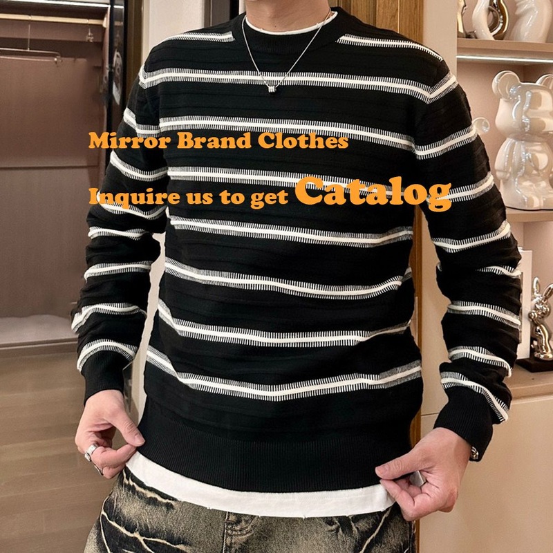 Designer Retro Mens Pullover Students 1: 1 Sweater with Iconic Brand Logo – Designer Denim Outer Wear and Mens Luxury Clothing price|2XL