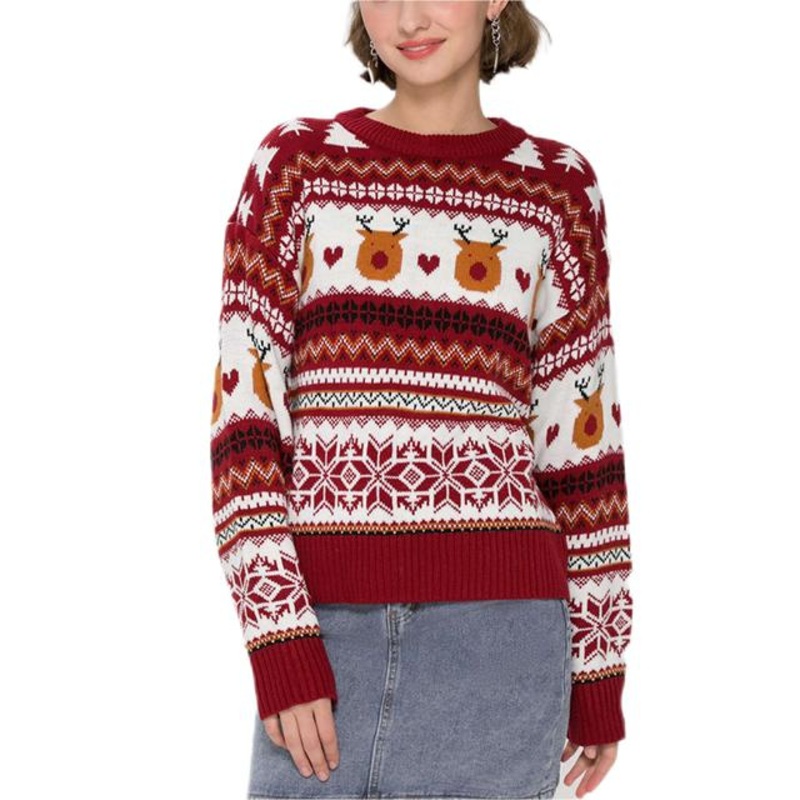 Festival Women Clothing High Quality Unisex Winter Pullover Women Custom Christmas Sweaters – Customized Factory Sweaters and Winter Pullover Women price|S/M/L/Customized Size
