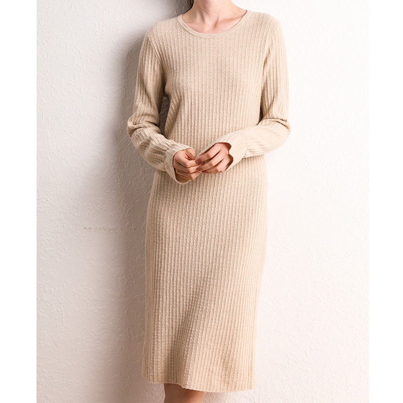 Flared Sleeve Sweet Slim Round Neck Knit Dress Sweater – Sweater and Dress price|S